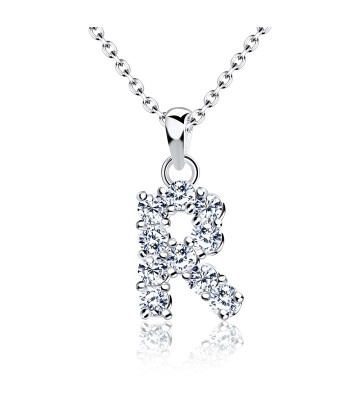 Necklace Silver R Shape SSLPE-R